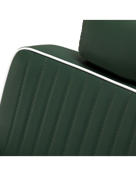 Gabbiano sedia da barbiere Visionerio verde struttura cromate