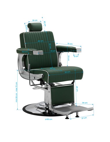 Gabbiano sedia da barbiere Visionerio verde...