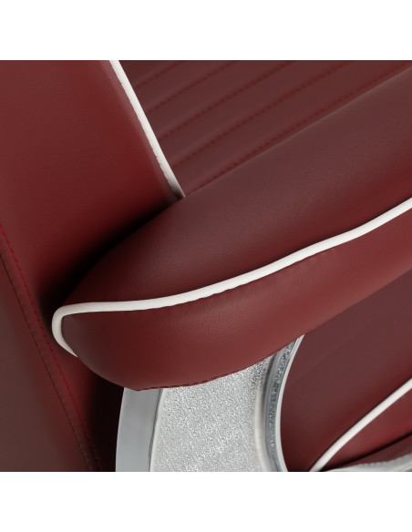 Gabbiano sedia da barbiere Visionerio rosso struttura cromate