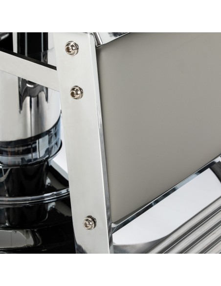 Gabbiano sedia da barbiere Visionerio rosa struttura cromate