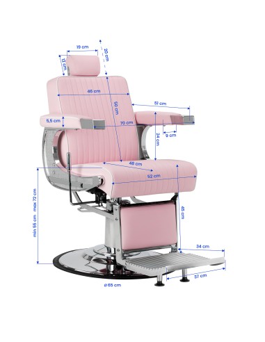 Gabbiano sedia da barbiere Visionerio rosa...