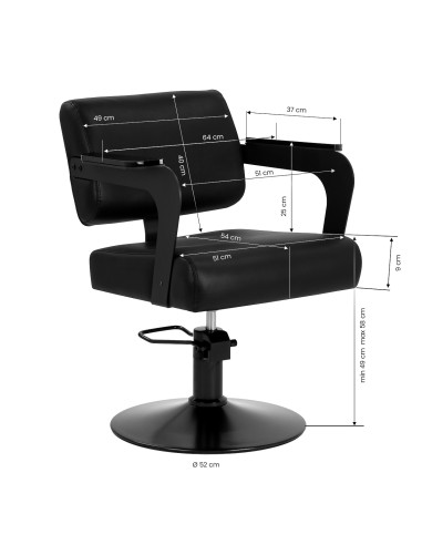 Hair System Poltrona da parrucchiere Jet noir...