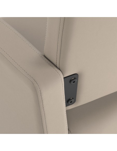 Gabbiano poltrona da parrucchiere Vitoria grigio-beige