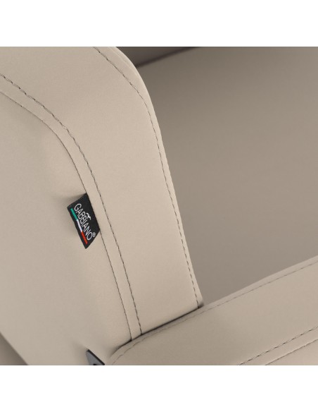 Gabbiano poltrona da parrucchiere Vitoria grigio-beige