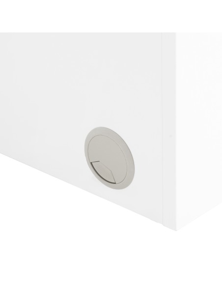 Tavolo cosmetico 324 con aspiratore a cassetta bianco