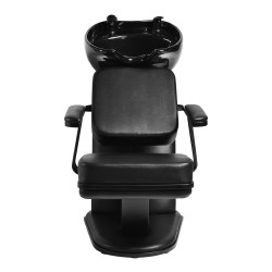 Gabbiano lavabo da parrucchiere Madrid nero 2