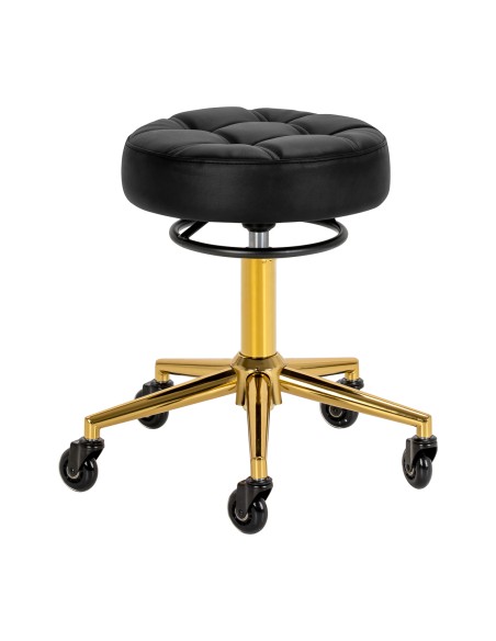 Gabbiano sgabello da parrucchiere D054G oro nero