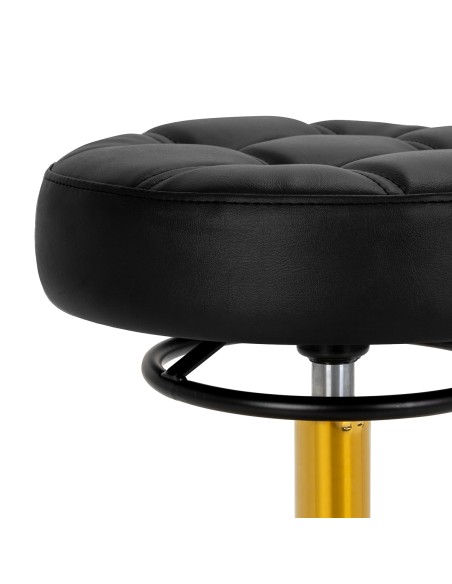 Gabbiano sgabello da parrucchiere D054G oro nero