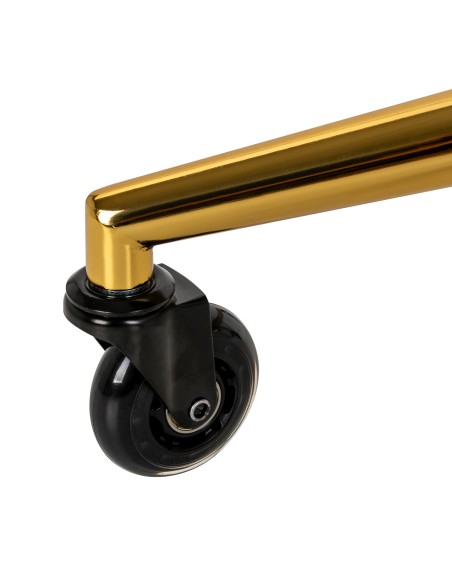 Gabbiano sgabello da parrucchiere D054G oro nero