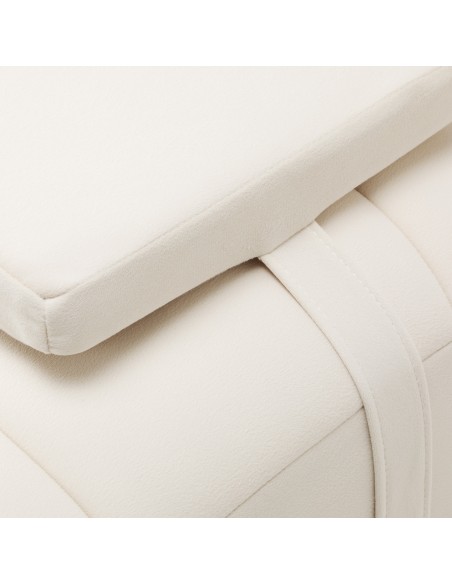 Poltrona per trattamenti ciglia Sillon Umbra bianca con base dorata