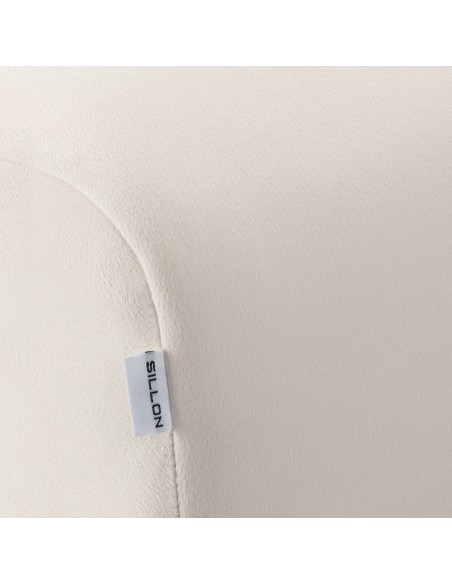 Poltrona per trattamenti ciglia Sillon Umbra bianca con base dorata