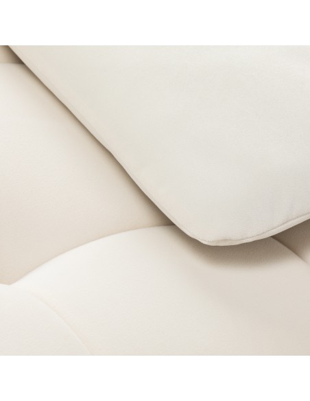 Poltrona per trattamenti ciglia Sillon Umbra bianca con base dorata