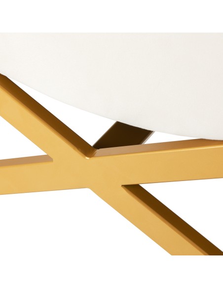 Poltrona per trattamenti ciglia Sillon Umbra bianca con base dorata