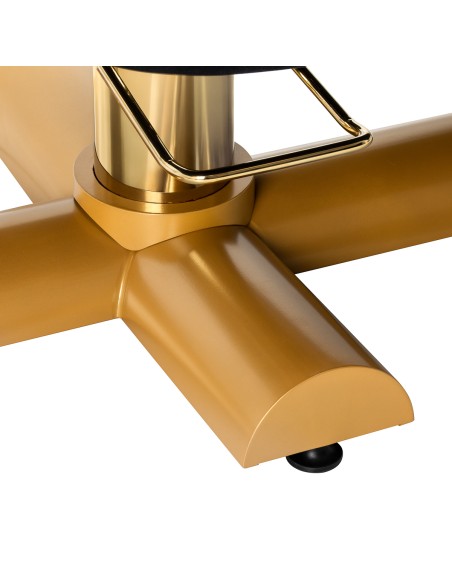 Poltrona per trattamenti ciglia Sillon Corona nera con base dorata