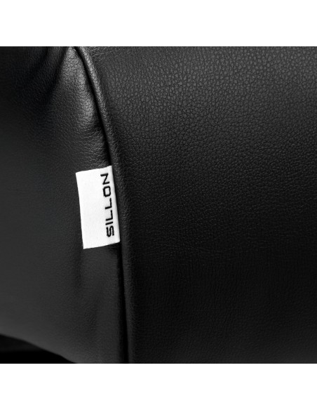 Poltrona per trattamenti ciglia Sillon Alba nera con base dorata