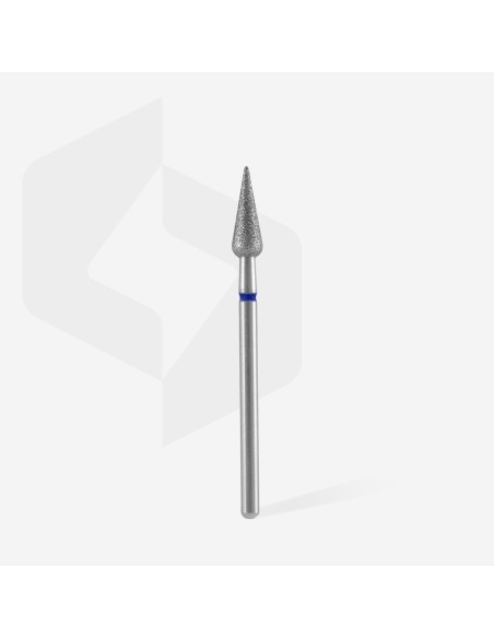 Punta diamantata Pera Appuntita diametro 4mm, anello blu
