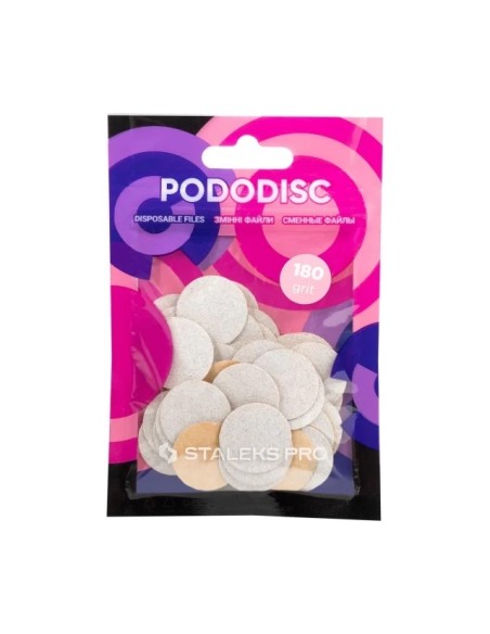 Dischi di ricarica per PODODISK misura M - grana 180 Staleks (50pz.)