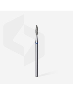 Punta diamantata fiamma annello blu 2,1mm 2