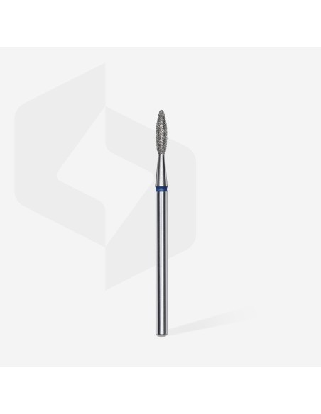 Punta diamantata fiamma annello blu 2,1mm