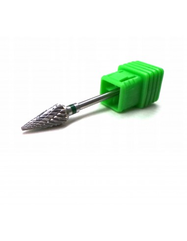 Punta per fresa in carbonio a cono VERDE