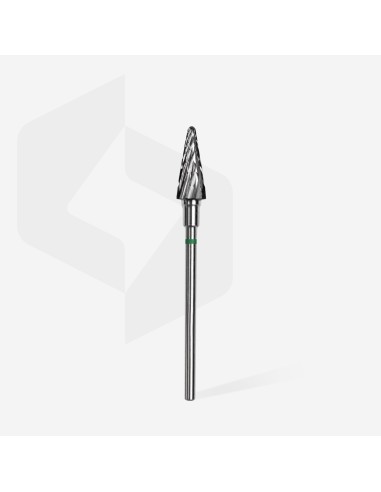 Punta per fresa in carbide cono annello verde
