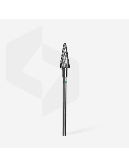 Punta per fresa in carbide cono annello verde