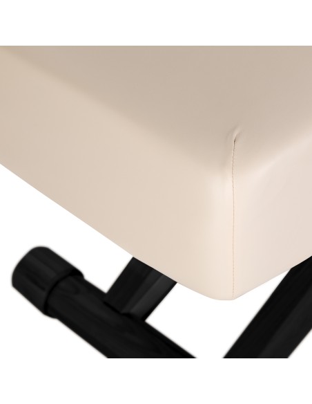 Lettino SPA Sillon Siesta color crema con base nera
