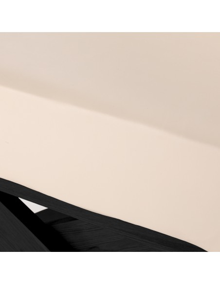 Lettino SPA Sillon Siesta color crema con base nera