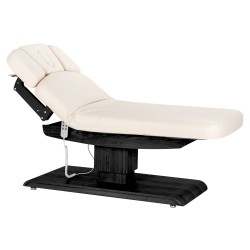 Lettino SPA Sillon Relax color crema con base nera 2