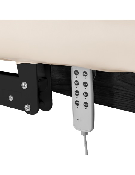 Lettino SPA Sillon Relax color crema con base nera