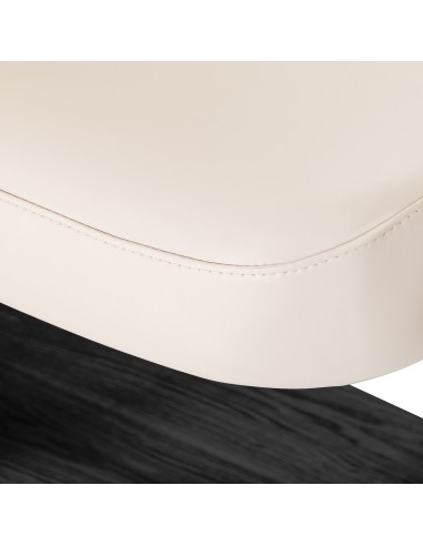 Lettino SPA Sillon Relax color crema con base nera