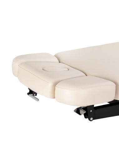 Lettino SPA Sillon Relax color crema con base nera