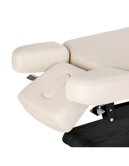 Lettino SPA Sillon Relax color crema con base nera