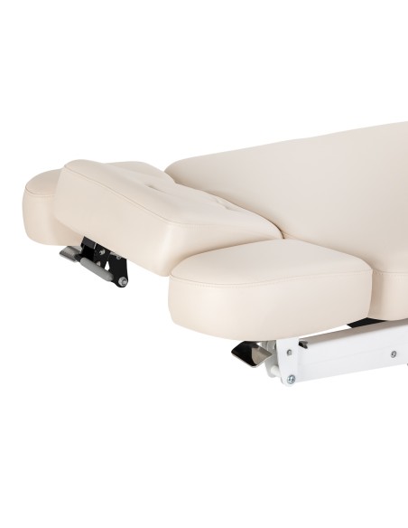 Lettino SPA Sillon Relax color crema con base nera