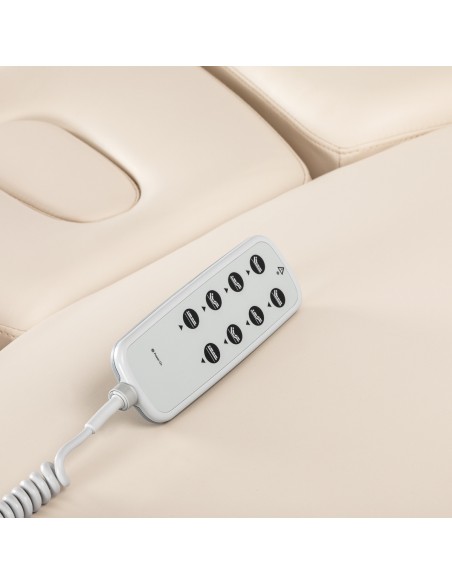 Lettino SPA Sillon Relax color crema con base nera