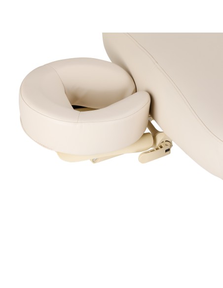 Lettino SPA Sillon Comfort color crema con base marrone chiaro