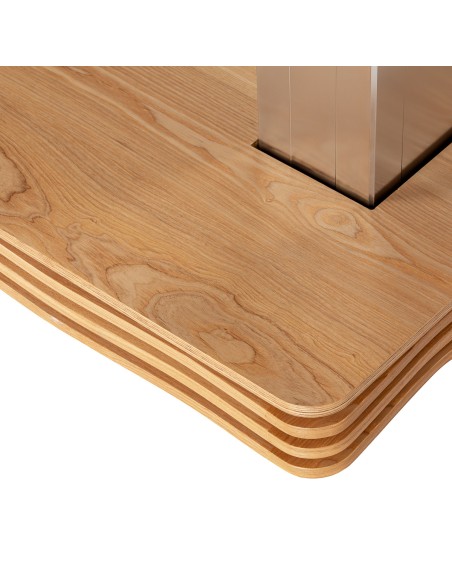 Lettino SPA Sillon Comfort color crema con base marrone chiaro