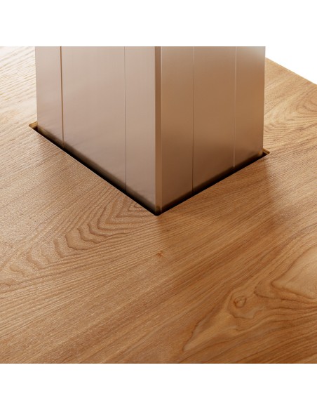 Lettino SPA Sillon Comfort color crema con base marrone chiaro