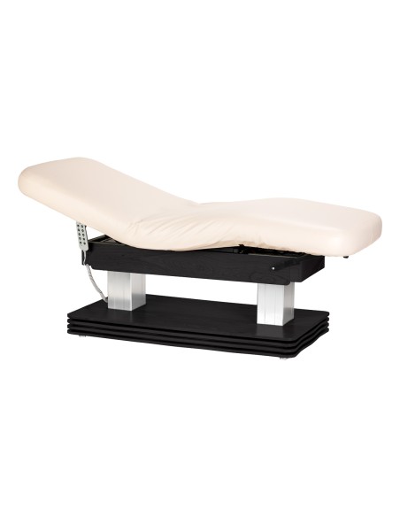 Lettino SPA Sillon Comfort color crema con base nera