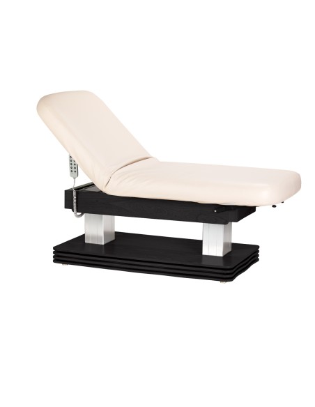 Lettino SPA Sillon Comfort color crema con base nera