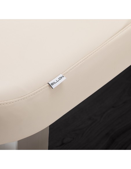 Lettino SPA Sillon Comfort color crema con base nera