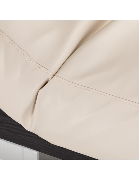 Lettino SPA Sillon Comfort color crema con base nera