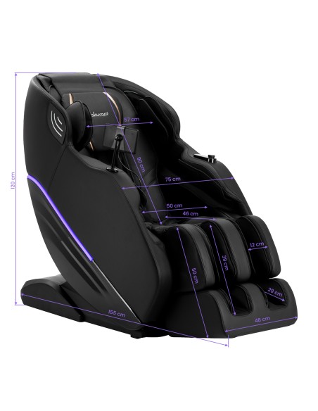 Poltrona massaggiante Sakura Maximus 809 3D nera