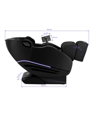 Poltrona massaggiante Sakura Maximus 809 3D nera