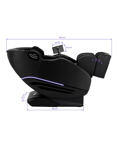 Poltrona massaggiante Sakura Maximus 809 3D nera