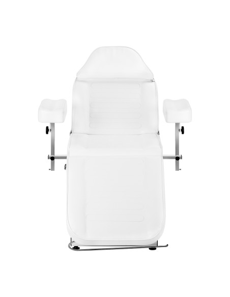 Poltrona da salone idraulica Sillon A 210DH con base a dondolo bianca