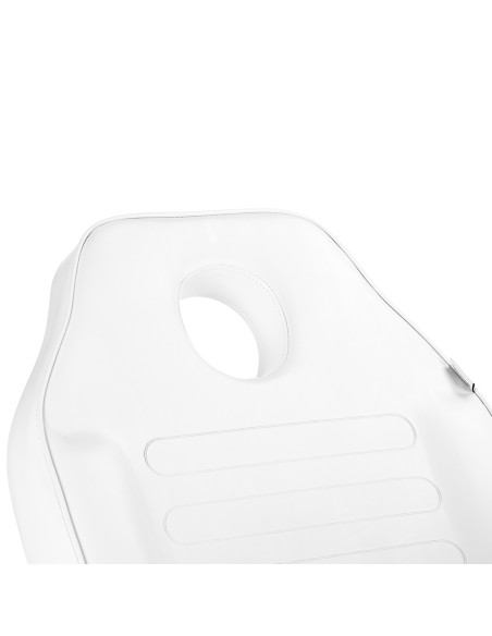 Poltrona da salone idraulica Sillon A 210DH con base a dondolo bianca