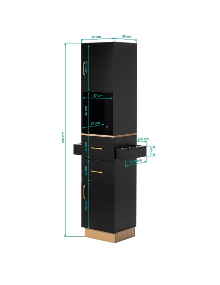 Postazione da parrucchiere TOTEM GOLD