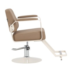 Poltrona da parrucchiere Omega Aurora marrone chiaro  2