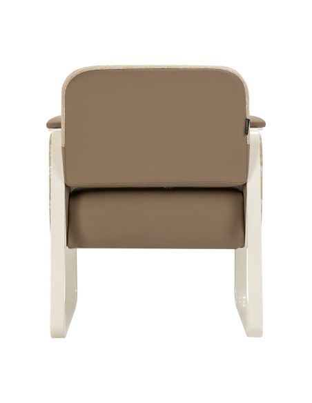 Poltrona per sala d'attesa Omega Grandeur marrone chiaro 
